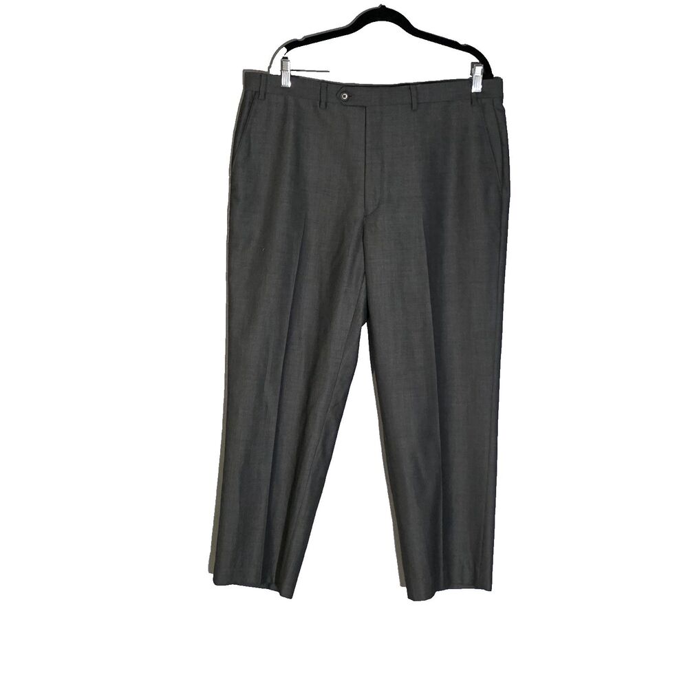 Lauren RALPH LAUREN MENS WOOL BLEND TROUSERS GRAY SZ 38W 34L